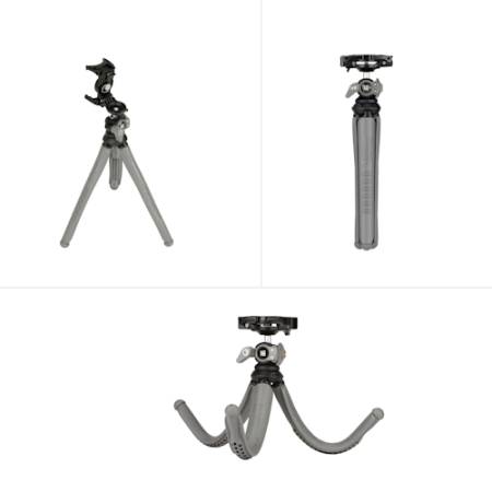 Newell Torsio - elastyczny mini statyw stołowy do smartfona, aparatu i lamp LED, udźwig 2 kg_Możliwości statywu_4
